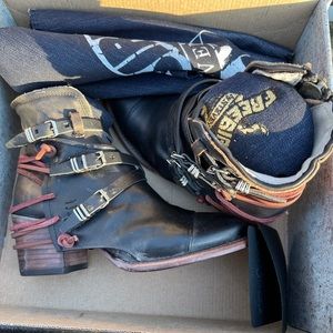 Free bird booties! Never worn! Still in box!